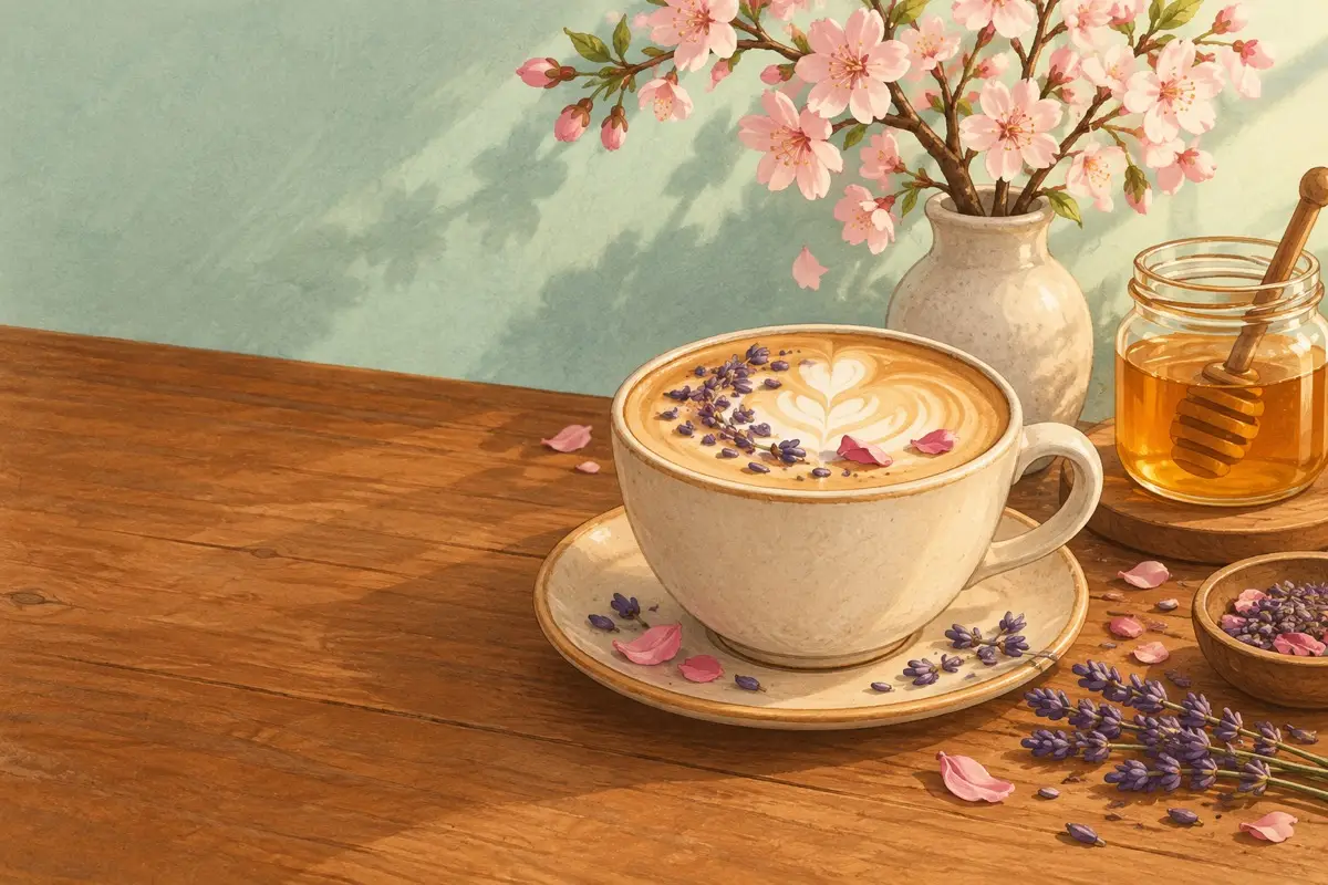 Lavender, honey and rose in the first warm week.