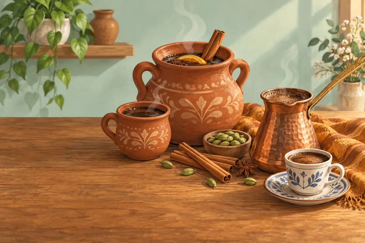 Café de olla, Cuban cafecito, Turkish coffee and spiced lattes.